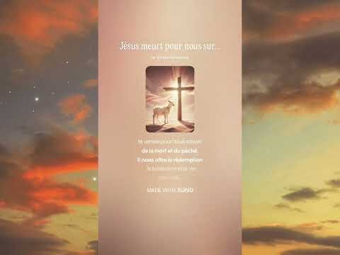 Jésus meurt pour nous sur la croix ✝️🕊️🙏