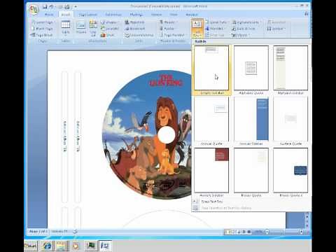 How to make labels for cd dvd disc