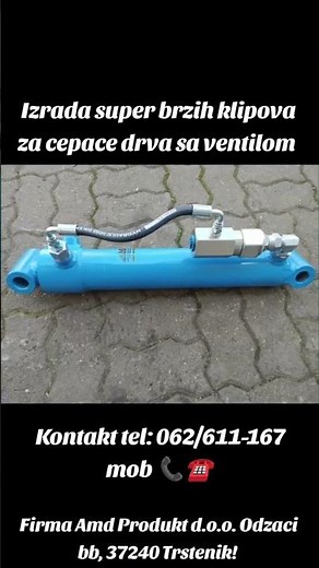 Izrada SUPER BRZIH KLIPOVA za cepače drva
