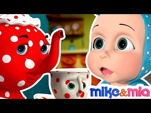 I am a Little Teapot | Nursery Rhymes with Lyrics | English Songs | Kids Videos by Mike and Mia