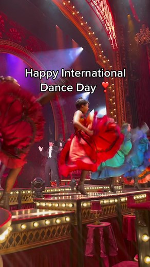 Celebrating #InternationalDanceDay with the iconic CAN-CAN ❣️ The spectacular company of Moulin Rouge! The Musical show us how it’s done! #moulinrougemusical #cancan #dance #fyp #foryou
