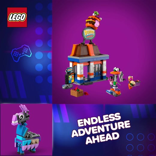 11K views · 134 reactions | Drop into the action and get ready for endless adventures ahead! Explore new LEGO® Fortnite® sets   | LEGO | Facebook
