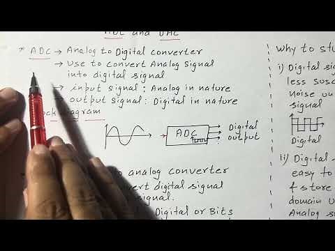 STLD | Lec-119 | Introduction ADC and DAC: Basics, Block Diagrams, Example, Reason to Study |