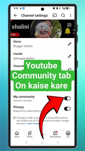 How to enable community tab on my Youtube channel #shorts #shortsvideo #youtubeshorts