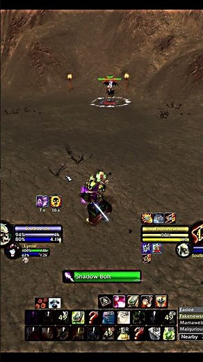 Warlock vs Rogue & Shadow Priest #classicpvp #worldofwarcraft #warlockpvp #wowpvp #rogue #warlock