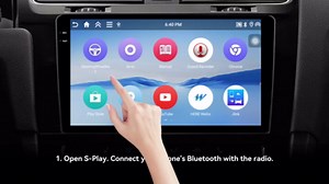 [4G+64G] Car Radio for BMW Mini Clubman/Mini Cooper 2007-2013 with Wireless CarPlay Android Auto,9” Touchscreen Android 15 Car Stereo with Mirror Link WiFi GPS,Bluetooth,FM/RDS SWC EQ+Backup Camera