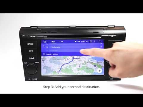 Eonon Android Car GPS using the Latest Google Map 9.21 with Multiple Destination Feature
