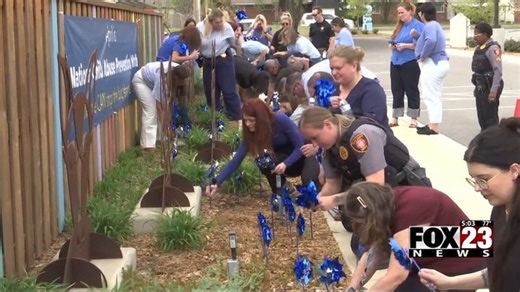 Blue pinwheels planted in Tulsa to mark start of Child Abuse Prevention Month | Haystack News