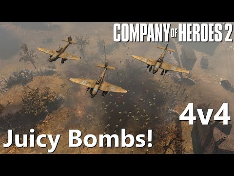 FRAG BOMBS! CoH2 4v4 (Company of Heroes 2)