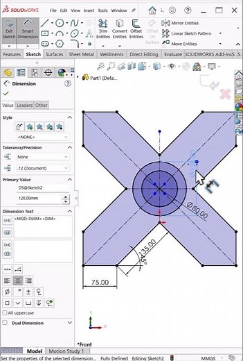 SolidWorks Sketch Mirror Trick Every Pro Uses 🔥 #shorts