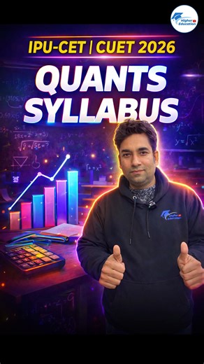 Higher Education-by Rahul Chandrawal on Instagram: "IPU-CET & CUET 2026 Quants Syllabus | Complete Maths Preparation IPU-CET & CUET 2026 ke liye Quants / Maths syllabus ka complete breakdown is video me milega. Agar aap BBA, BCA, BJMC, BCom ya kisi bhi CUET & IPU-CET course ki preparation kar rahe ho, to ye video aapke liye must-watch hai. 📘 Topics Covered: ✔ Quants syllabus for CUET & IPU-CET 2026 ✔ Maths preparation strategy ✔ Important chapters & weightage ✔ Exam-focused preparation tips 🎯