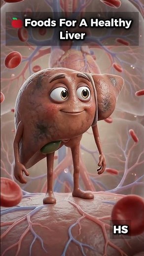 4 Best Foods for a Healthy Liver 🫐🥦☕🌰