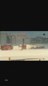 100K views · 280 reactions | A Delta Air Lines flight from Minneapolis-St. Paul International Airport crash landed at a Toronto airport Monday afternoon. In a statement posted on X, the airport said all those on board are “accounted for.” Read the latest on this breaking news here: bit.ly/4hERzWF Video: CTV | Star Tribune | Facebook