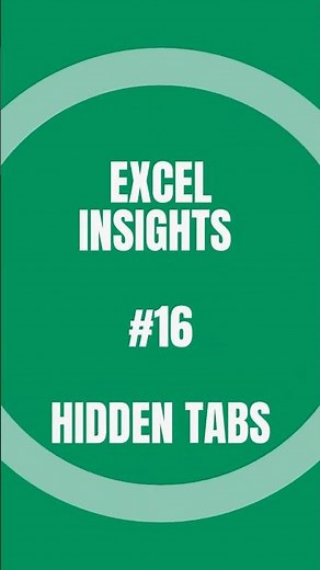 How to show hidden sheet tabs in excel (Step-by-step Guide) #excelformulas #exceltips #excel