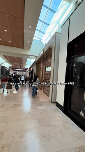 Free Engraving Service at Coach for Hangtags