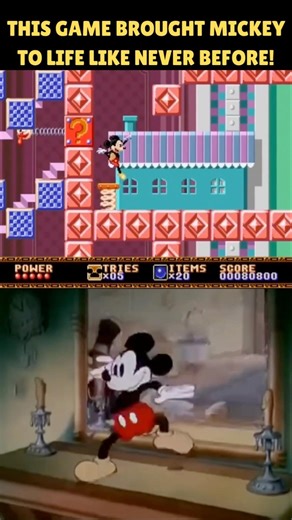 This game brought Mickey to life like never before! #castleofillusion #mickeymouse #disney #Sega