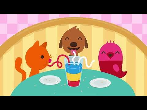 NEW! Sago Mini World Pet Cafe FULL - Games Play Fun Interactive Animal