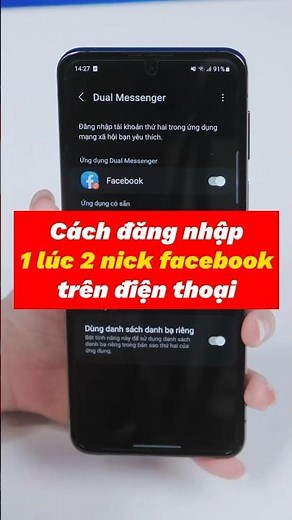 Cách Đăng Nhập 1 Lúc 2 Nick Facebook Trên Điện Thoại | Nhân Bản Ứng Dụng Facebook