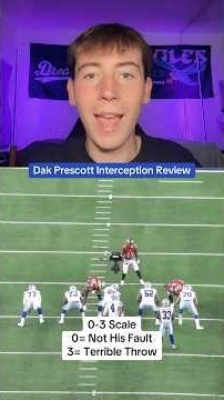 Dak Prescott Interception Review #football #nfl #cowboys #dakprescott