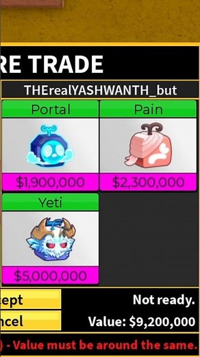 Trading Tiger in Blox Fruits for Yeti + Portal #bloxfruits #roblox