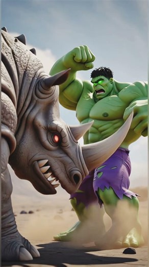 hulk vs rhino war #youtube#superhero #shorts