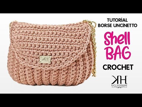 TUTORIAL BORSA UNCINETTO - "Shell" CROCHET BAG ♡ Katy Handmade