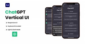 ChatGPT AI Chatbot Vertical UI