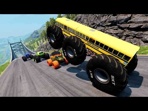 BmNG Ultra - Epic High Speed monster trucks jumps stunts & crashes #064 | BeamNG Drive
