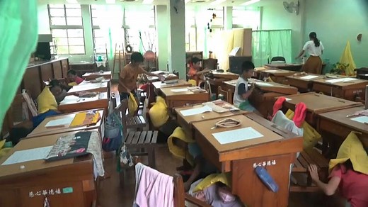 Vidéo. Simulation de séisme à Taïwan : exercices dans les écoles