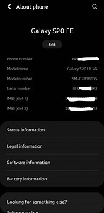 S20 FE 5G (SM-G781B) shuts down unexpectedly while playing media