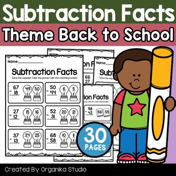 Double Digit Subtraction With And Without Regrouping | Theme Back to School