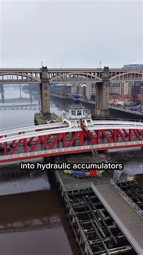 Newcastle and Gateshead’s Swing Bridge was the first hydraulically power swing bridge in the world, first opened in 1876! What’s your favourite bridge on the Quayside?😁 Follow Northern Motion for more stunning drone content of the North East 🙌 #newcastleupontyne #northeastuk #gateshead | Ben Robson