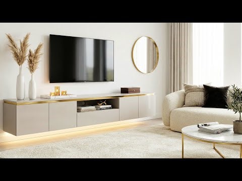 New Modern Living Room TV Wall Mount Stand Ideas 2026 | Top Luxury Floating Unit, TV Cabinet Designs