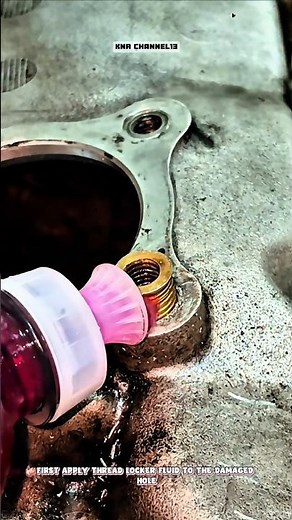How to Install a Thread Insert to Repair Stripped Threads#shorts #satisfying #repair #technique