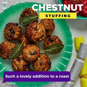 2.3K views · 12 reactions | CHESTNUT STUFFING  Tasty balls of Christmas  FULL RECIPE  https://pinchofnom.com/recipes/chestnut-stuffing/ Pre-order our NEW cookbook Pinch of Nom: Enjoy NOW! 拾 Get your copy here  https://amzn.to/3Bhc495 | Pinch of Nom | Facebook