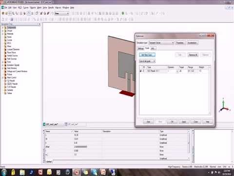 CST studio tutorial 4: optimization of structures using CST