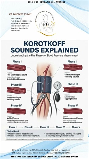 🩺 KOROTKOFF SOUNDS — HOW BLOOD PRESSURE IS MEASURED!