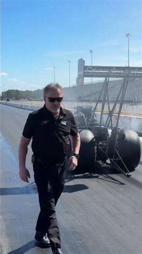 First car on track and 340mph off the trailer for Josh Hart at testing! #NHRA