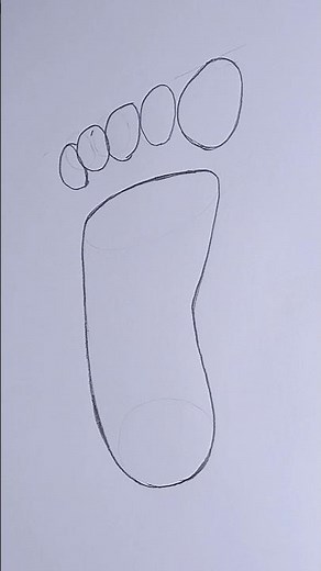 Easy Foot Drawing #shorts #easy #drawing #foot
