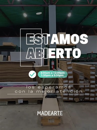 los esperamos con la mejor atención acá en MADEARTE.... 🔥⚒️🛠️ #carpinteria #pvc #mdf #crudo #material