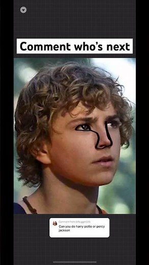 ONLY ONE Line To Draw Percy Jackson #art #drawing #procreate #artist #tutorial #digitalart #artwork