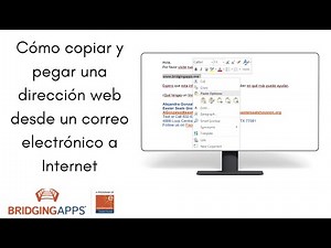 Cómo copiar y pegar una dirección web desde un correo electrónico a Internet