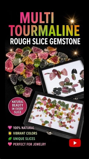 Amazing Bi-Color Tourmaline Gemstone Collection #shorts #gemstone #tourmaline #trendingnews #silver