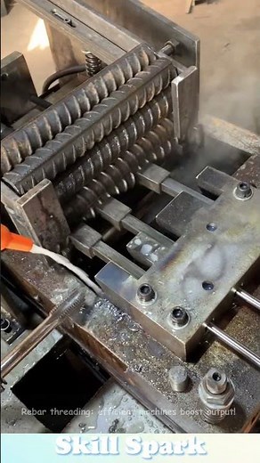 Rebar threading: efficient machines boost output! #machine
