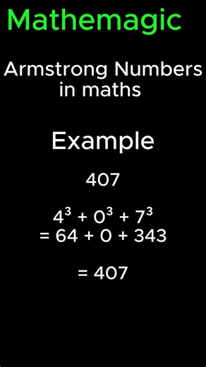 “This Number Equals the Power of Its Digits! 🤯 Armstrong Number Trick”#math#viral#puzzle#awesome