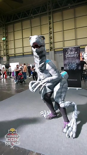 T Rex Dinosaur Cosplay from Jurassic World Dominion Movie