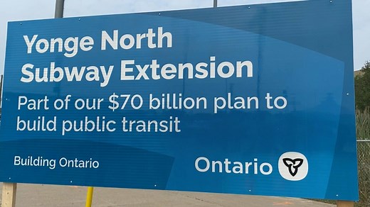 Ont. one step closer to getting shovels in ground for the Yonge-North subway extension