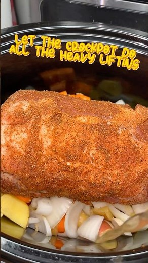 Easy Crockpot Pork Roast recipe #crockpotrecipes #easydinner #recipe #porkrecipe #easycooking #cook