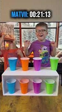 Color Cup Speed Challenge | Who’s Faster?
