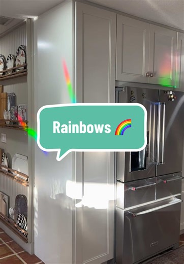 Nothing makes me smile more! Rainbows will always brighten your day #suncatcher #rainbows @Rainbow Spaces